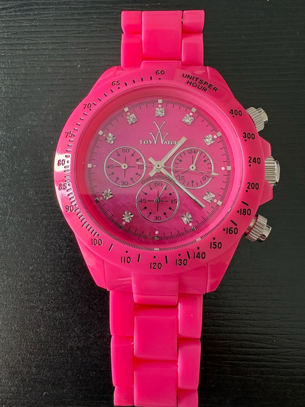 ToyWatch Women's Hot Pink Chronograph Bracelet Watch